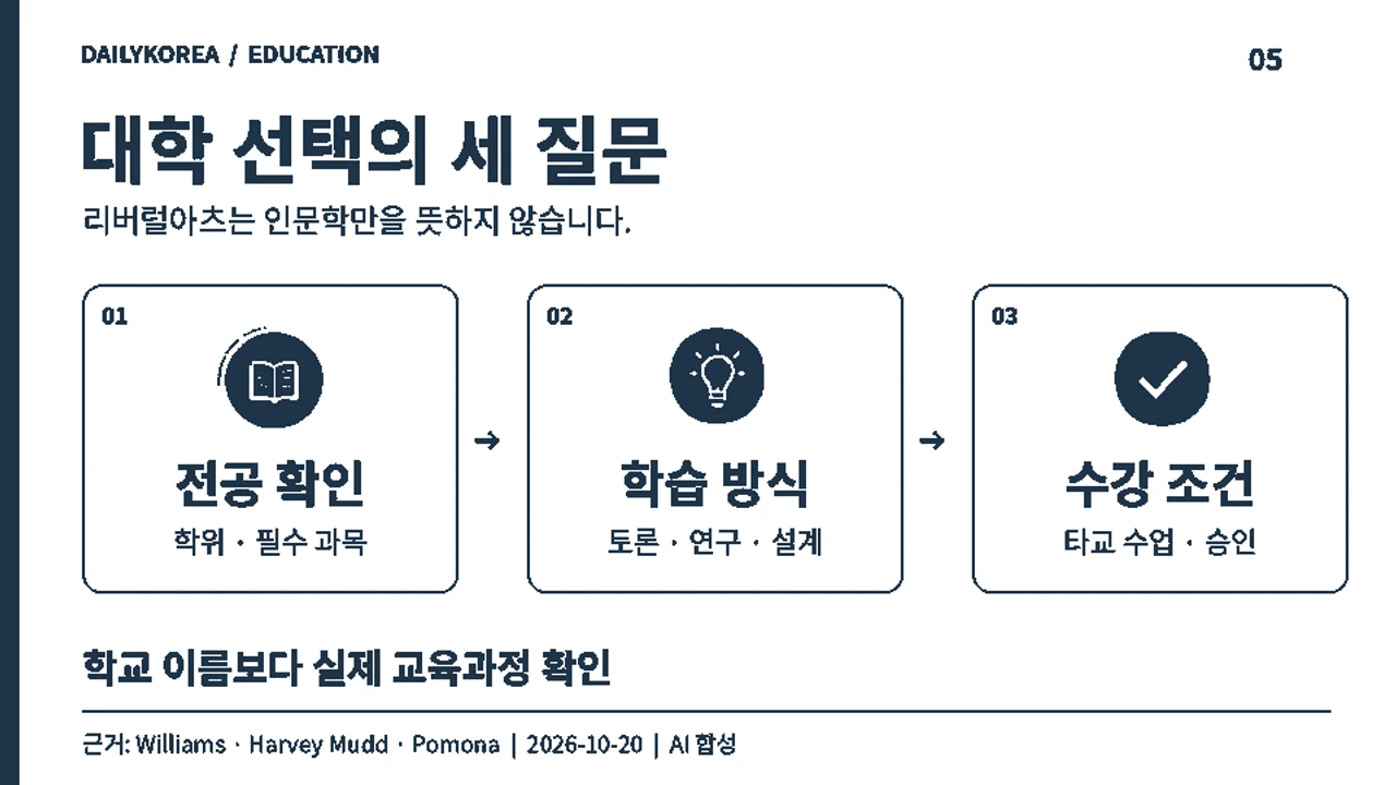 리버럴아츠 칼리지는 문과 대학일까? 과학·공학까지 살펴보는 대학 선택법